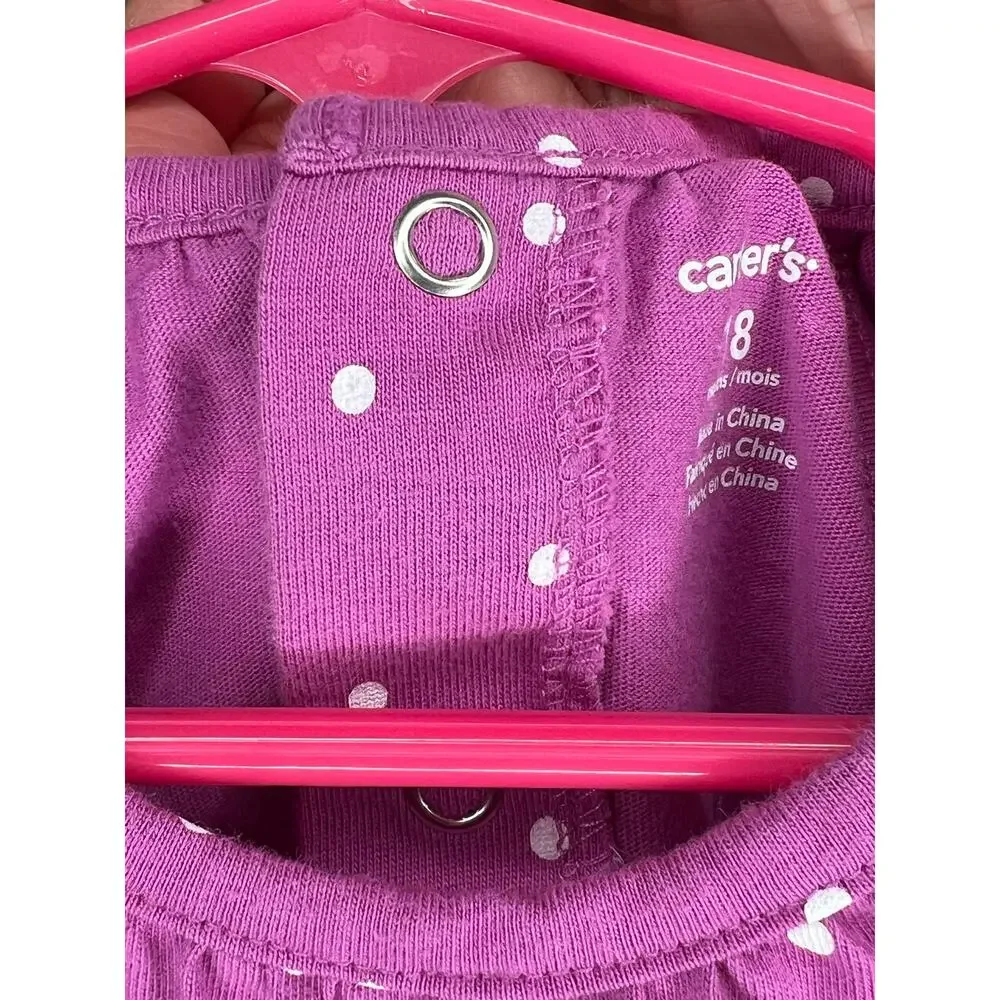 Carter’s Baby girl bundle of  2 bubble rompers playwear ruffles Size 18 months
